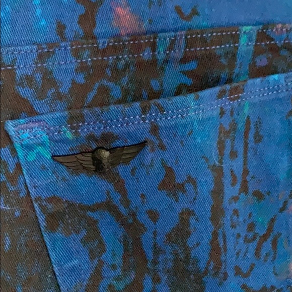 NWT Rock & Republic BLUE Jean shorts 8 - Picture 3 of 6